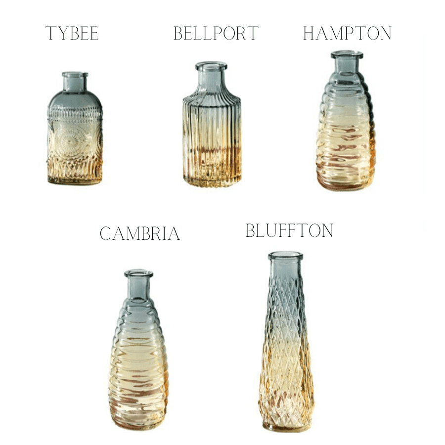 Ombré Glass Bottle Vases - HEAVENC