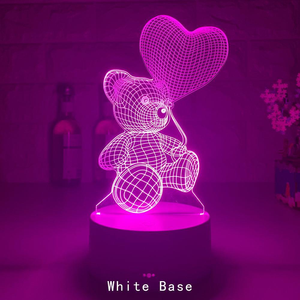 Love Bear 3D LED Night Light - HEAVENC