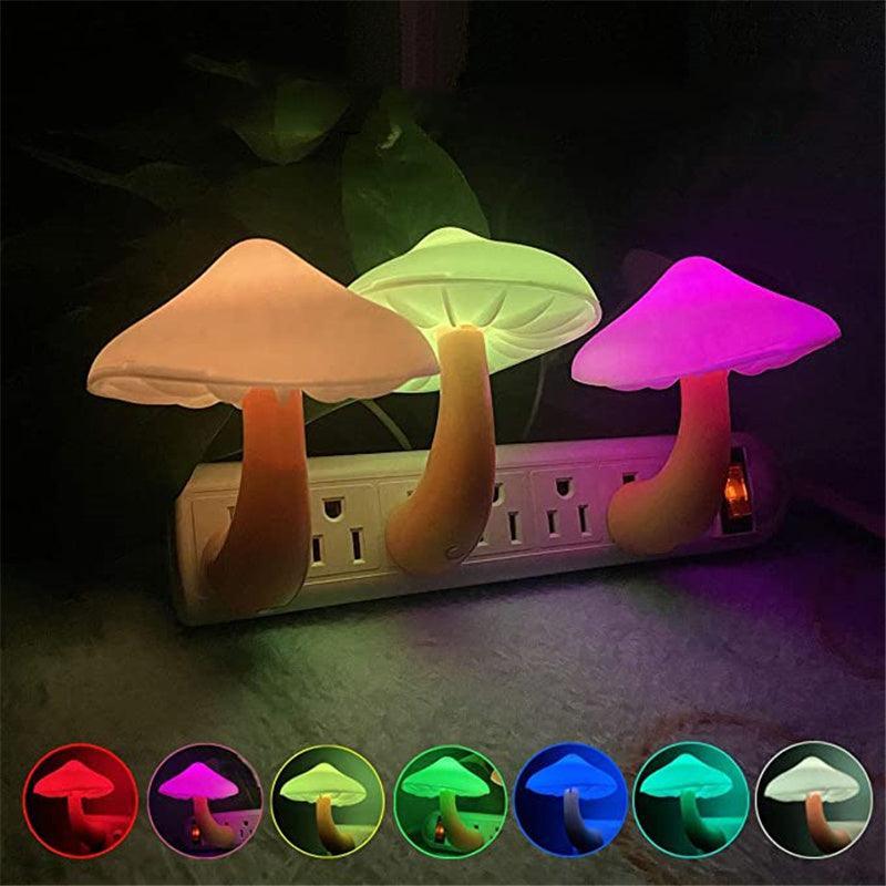 Mushroom LED Night Light with Light-Control Sensor - HEAVENC