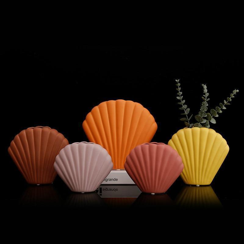 Colorful Seashell Vase - HEAVENC