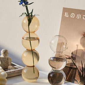 Crystal Glass Bubble Vase - HEAVENC