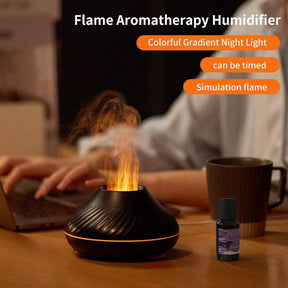 RGB Flame Aroma Diffuser and Humidifier - HEAVENC